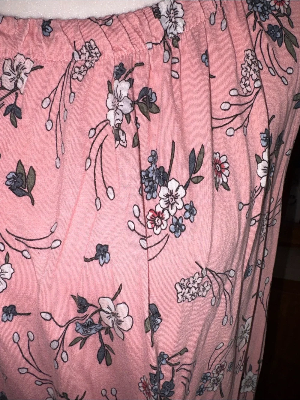 Loft outlet size X-Large pink sleeveless top w/floral pattern EUC